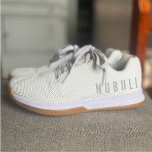 NOBULL Gray and Cream Athletic Training Shoes Size 8W